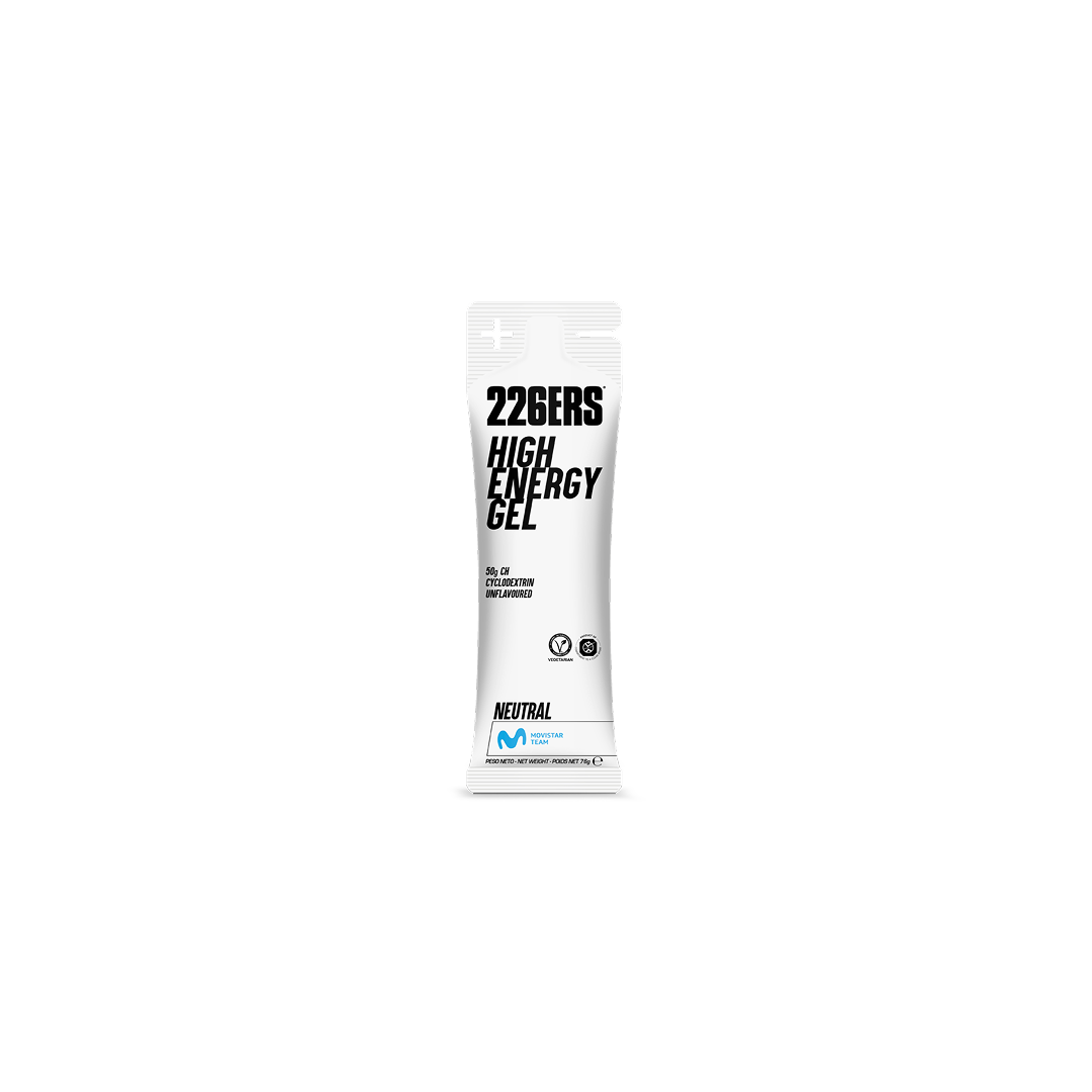 High Energy Gel Neutral by 226ERS – organic energy gel with caffeine for endurance, focus, and sustained performance