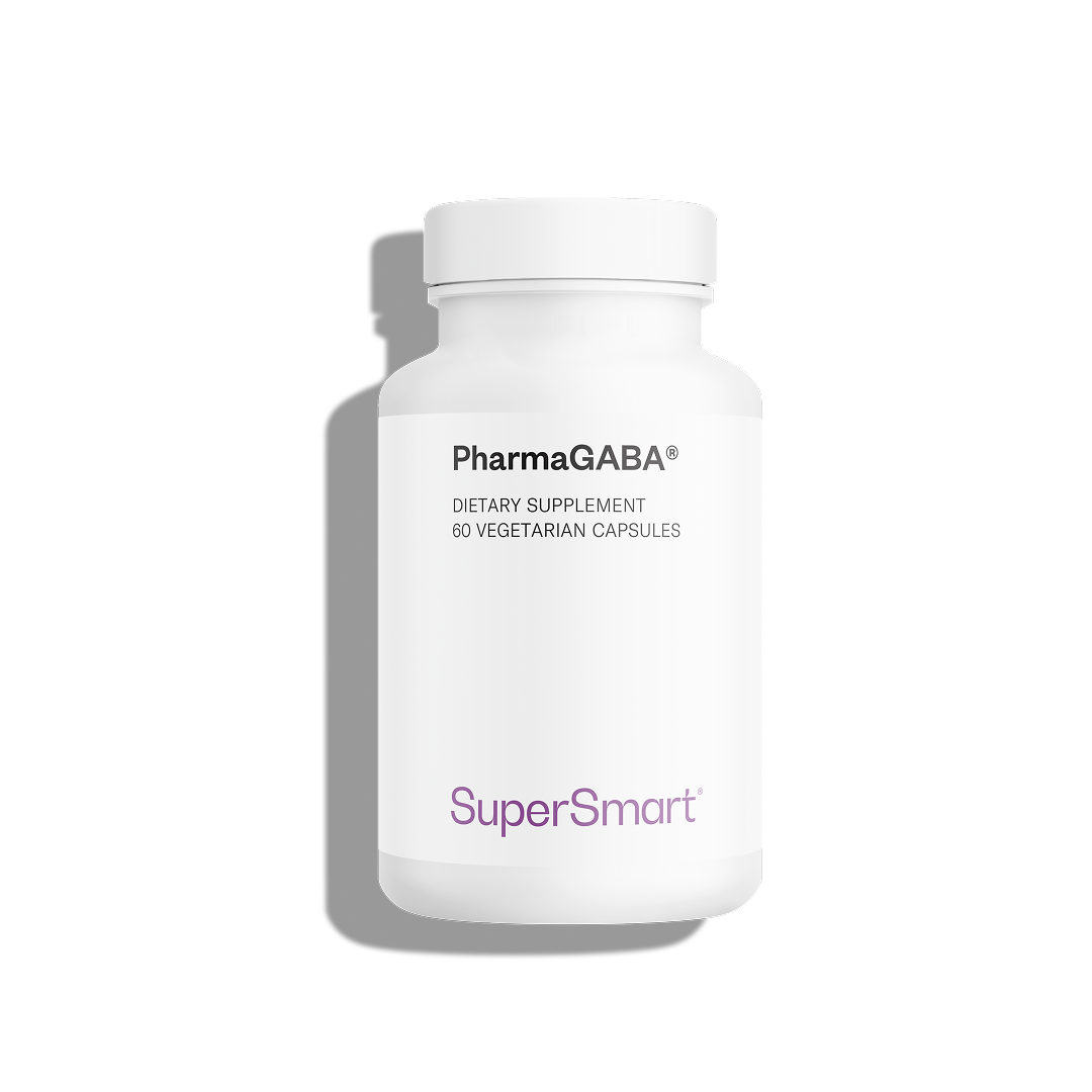 PharmaGABA Supplement by Supersmart – natural GABA from fermentation to promote calmness and reduce stress