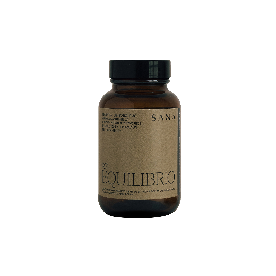 Re-Equilibrio Interno Supplement by Sana Nutrients – multivitamin with plant extracts for digestion, liver support, and detoxification