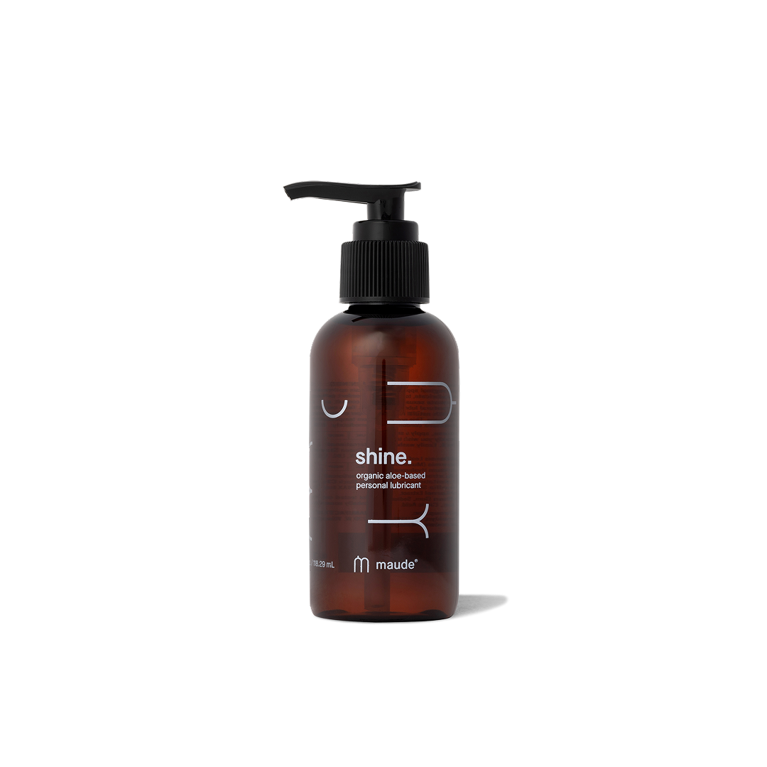 Shine Organic Lubricant by Maude – aloe-based, pH-balanced formula for long-lasting comfort and hydration