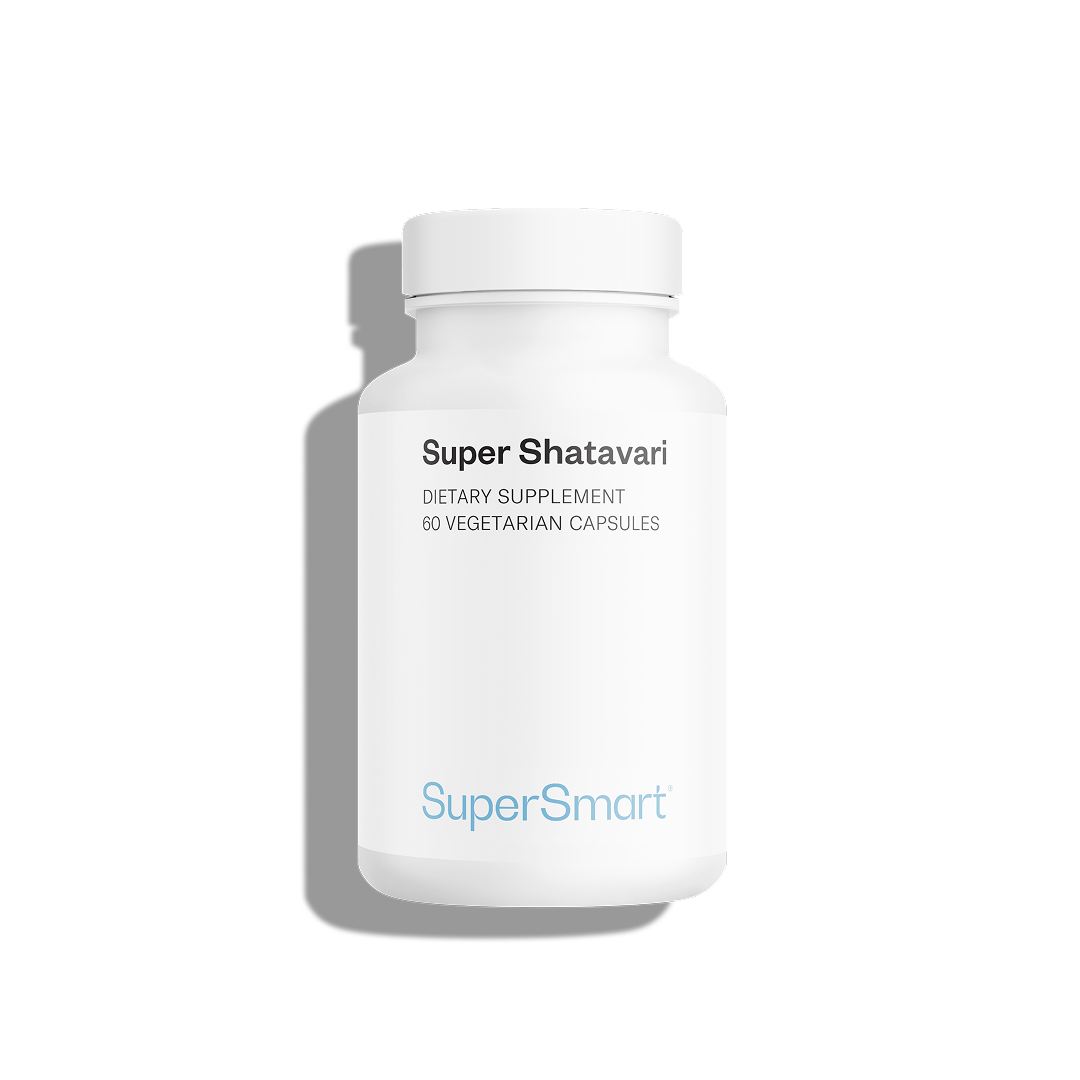 Super Shatavari Supplement by Supersmart – Ayurvedic formula to support hormonal balance and menopause symptom relief