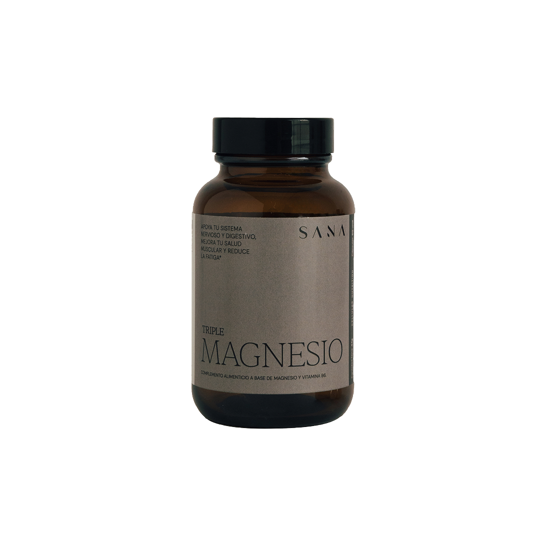 Triple Magnesio Supplement by Sana Nutrients – 3 forms of magnesium with B6 to support muscle health, stress reduction, and energy