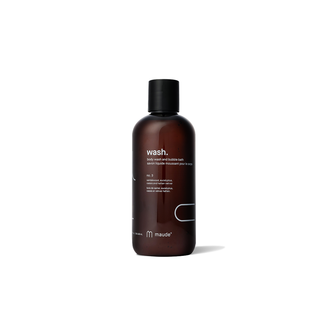 Maude Wash No.1 – gentle, pH-balanced body and intimate cleanser, fragrance-free and suitable for sensitive skin