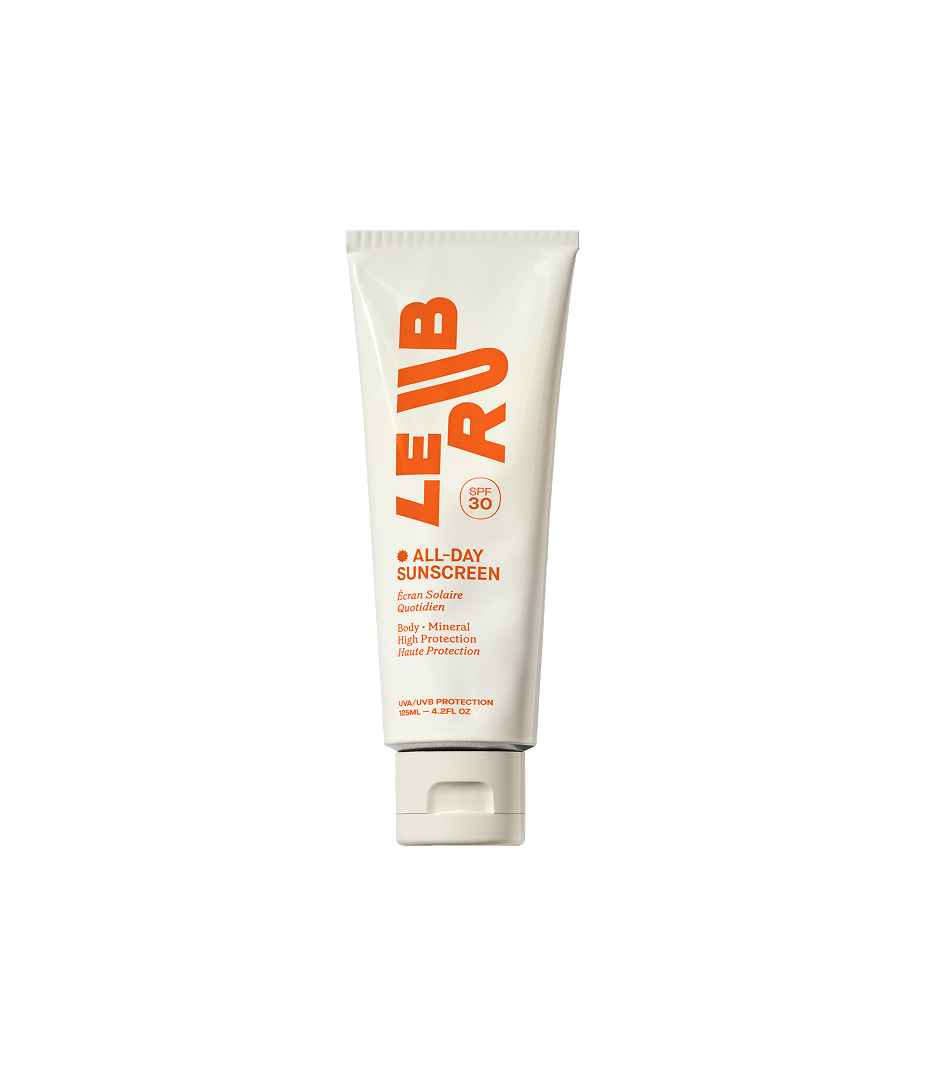 Le Rub All-Day Sunscreen SPF 30 – daily broad-spectrum sun protection with lightweight, hydrating finish in a versatile, elegant tube