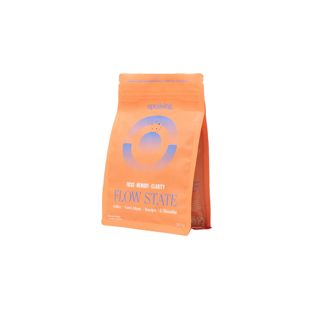Flow State Coffee by Upraising – nootropic coffee blend to boost focus, mental clarity, and productivity without crashes