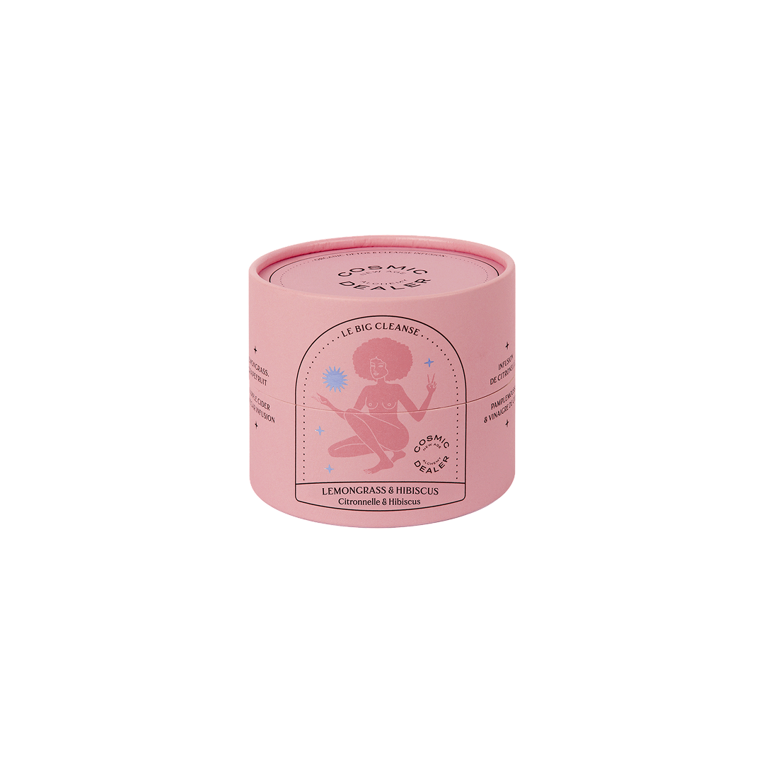 Le Big Cleanse by Cosmic Dealer – caffeine-free infusion with lemongrass, hibiscus, and botanicals for natural detox support