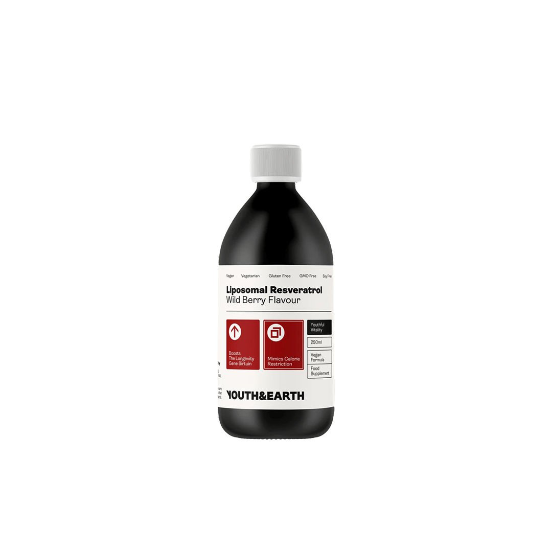 Liposomal Resveratrol Capsules by Youth & Earth – advanced antioxidant formula to support heart and cellular health