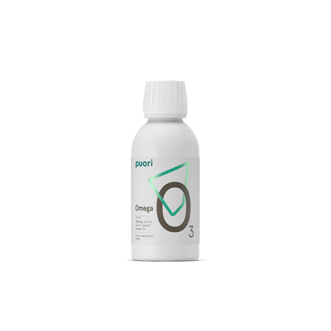 O3L Liquid Omega 3 by Puori – pure fish oil with MCT and rosemary extract, no fishy taste or odor