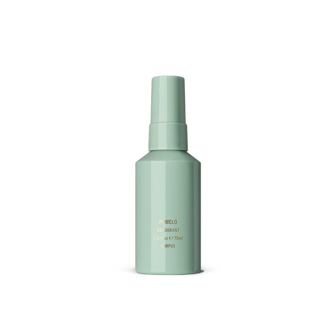 Pomelo Deodorant Spray by Corpus – natural fine-mist deodorant with enzymes, plant extracts, and prebiotics for effective odor control