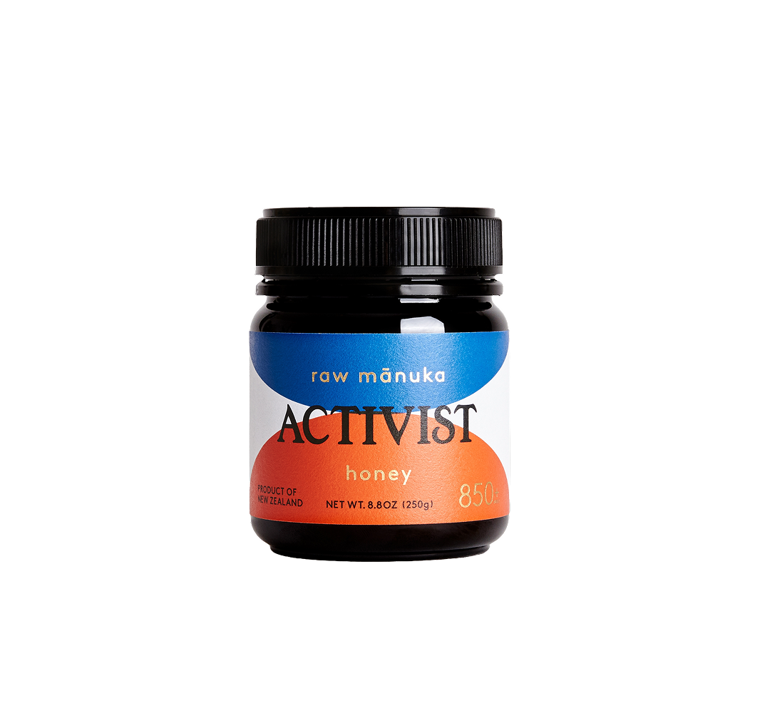 Raw Mānuka Honey MGO 850+ by Activist – wildcrafted New Zealand honey with high MGO level for daily rituals and natural wellness